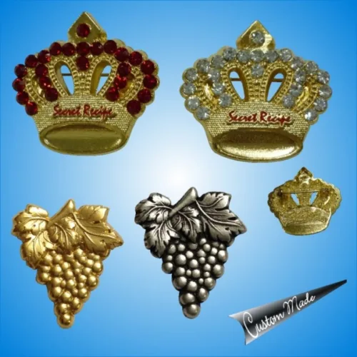 Brooch Pin with Rhinestones