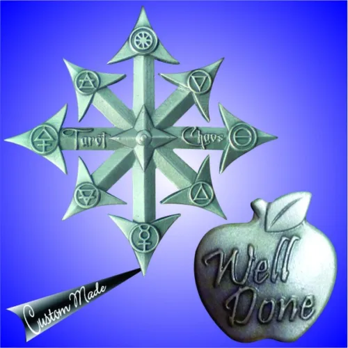 3D Pewter Collar Pin