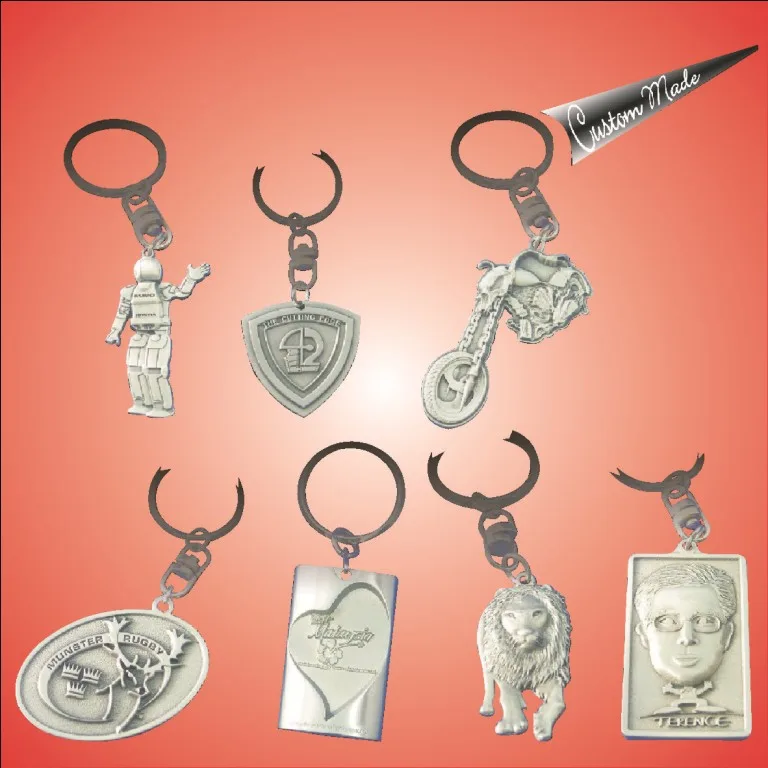 Keychain - Various 3D Pewter Design