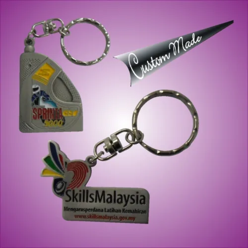 Keychain - Pewter With Enamel Paint