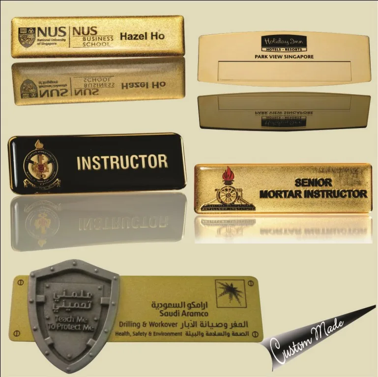 Gold Plated Name Tag